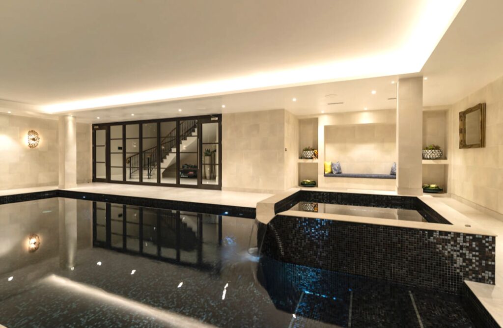 Private Home, SE England - Swimming Pool Tiles